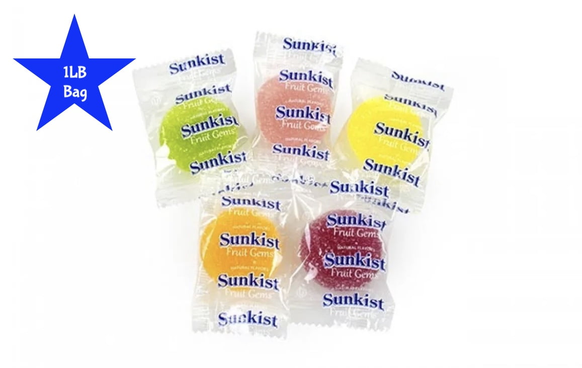 Sarabi.K Candy Sunkist Fruit Gems Individually Wrapped 1lb