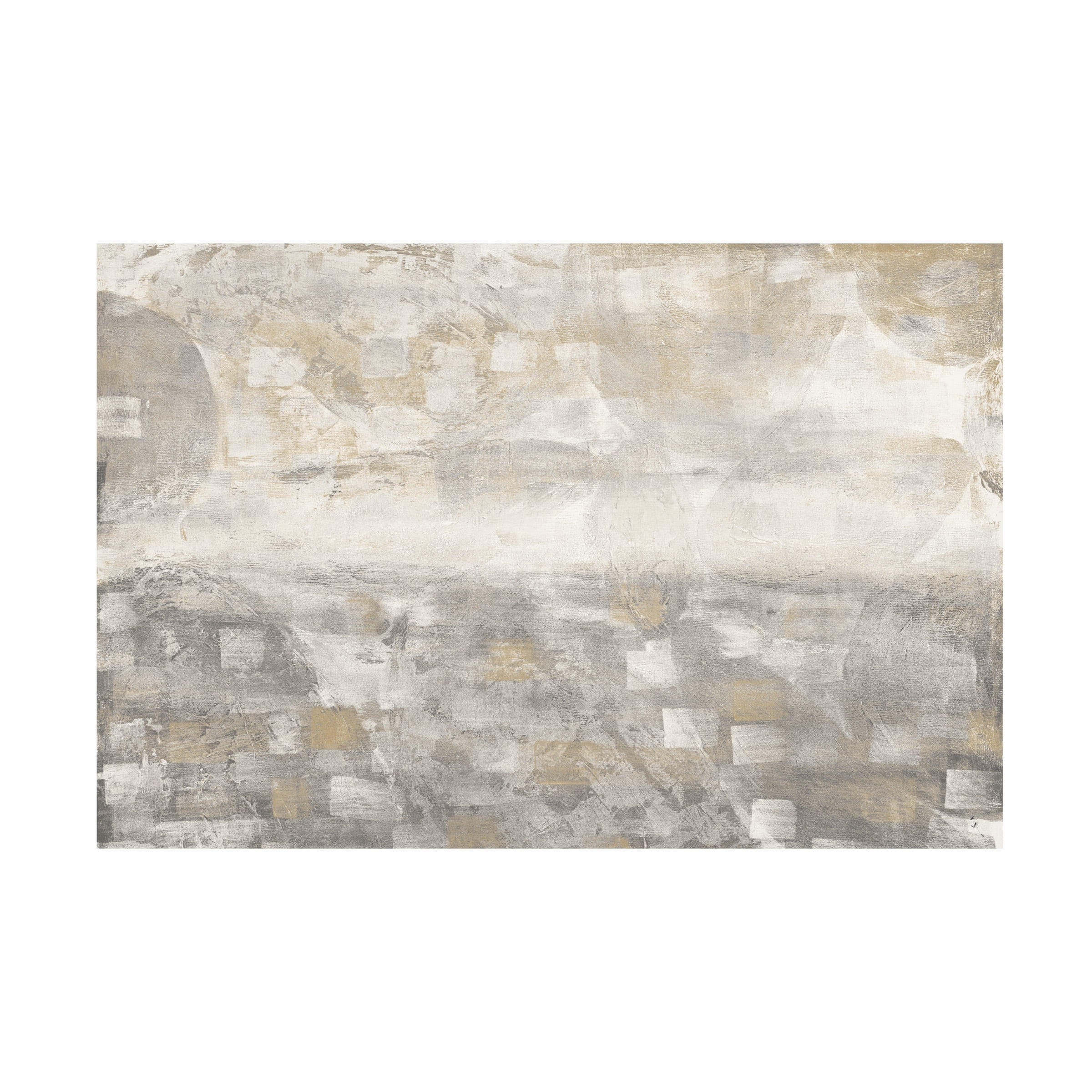 Abstract Gray and White Canvas Print Art 12" x 19"