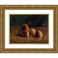 thumbnail image 1 of Sarah Bernhardt 14x12 Gold Ornate Wood Frame and Double Matted Museum Art Print Titled - Still Life to Peaches (1922), 1 of 4