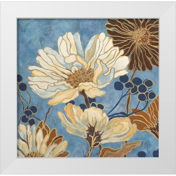Sarah, Colleen 15x15 White Modern Wood Framed Museum Art Print Titled - September Garden