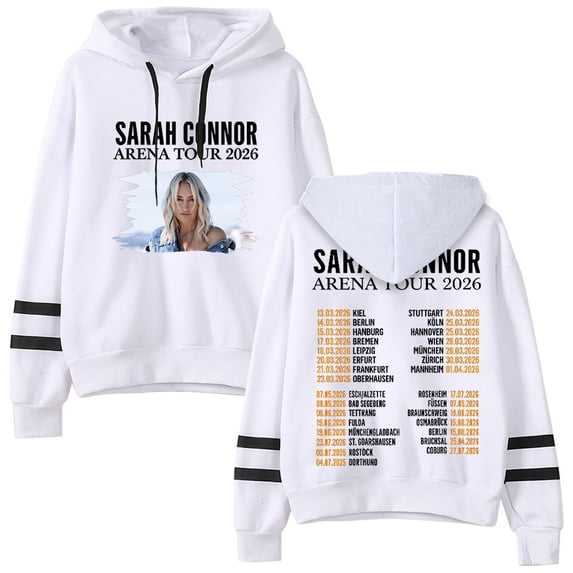 Sarah Connor Merch Arena Tour New Logo Pullover Hoodies Men Women Fashion Sweatshirt