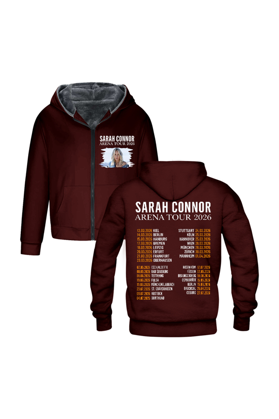 Sarah Connor Merch Arena Tour Zipper hooded cotton jacket Casual Zip Hoodie