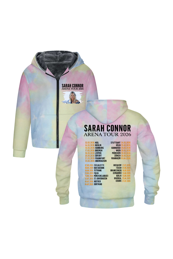 Sarah Connor Merch Arena Tour Zipper hooded cotton jacket Casual Zip Hoodie
