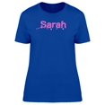 thumbnail image 1 of Sarah Cute Pink Heart Name Tee Women's -Image by Shutterstock, 1 of 1