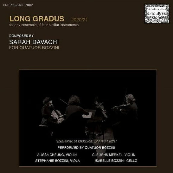 Sarah Davachi - Long Gradus - Electronica - CD