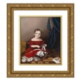 thumbnail image 1 of Sarah Miriam Peale 20x23 Gold Ornate Framed and Double Matted Museum Art Print Titled - Mary Leypold Griffith (1838 - 1841) (1841), 1 of 4