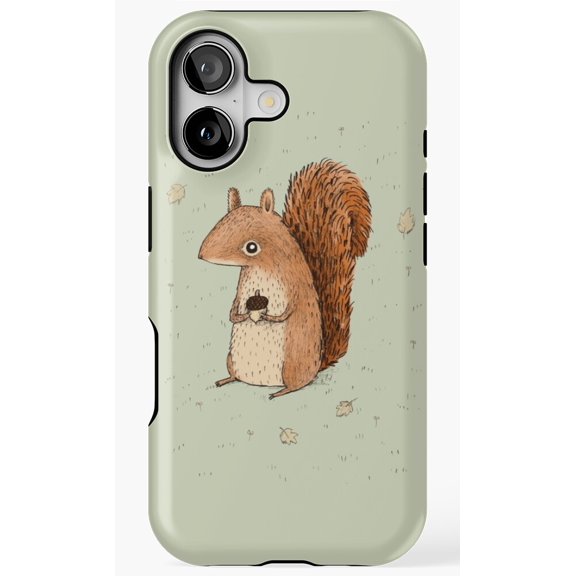 Sarah The Squirrel Cute Autumn Animal Nut Art Case Cover Phone Case for iPhone 17 16 15 14 13 12 11 Pro Max