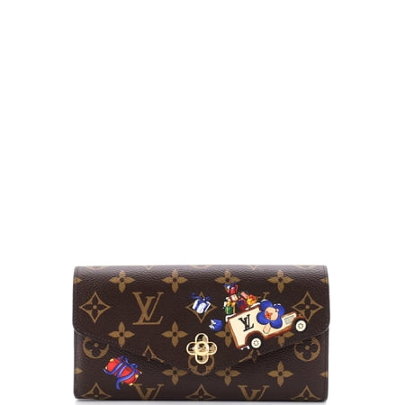 Sarah Wallet NM Limited Edition Vivienne Xmas Monogram Canvas By Rebag