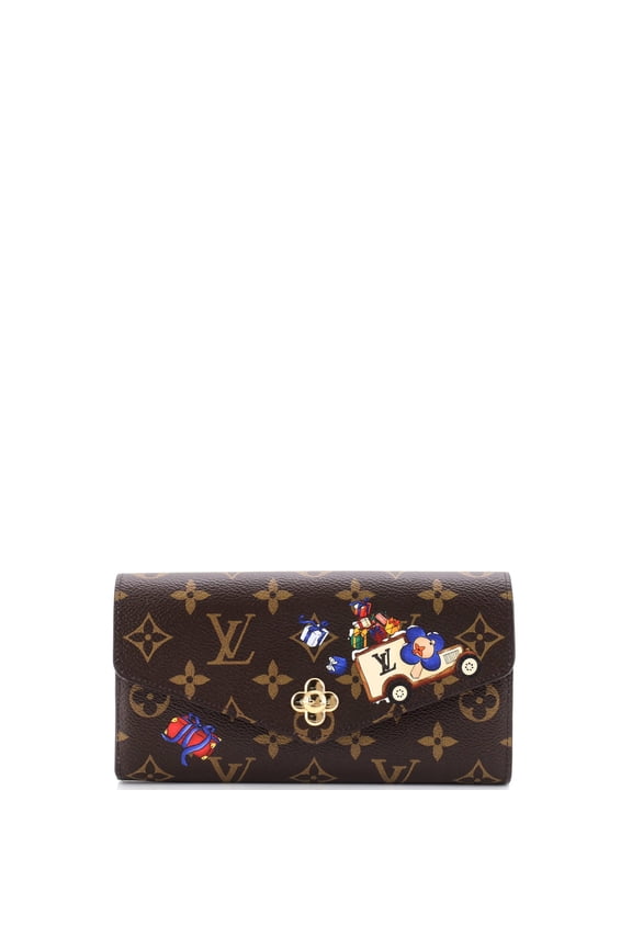Sarah Wallet NM Limited Edition Vivienne Xmas Monogram Canvas By Rebag