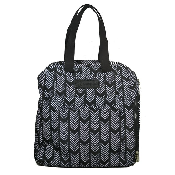 Sarah Wells Kelly Convertible Breast Pump Bag and Backpack (Black and White)