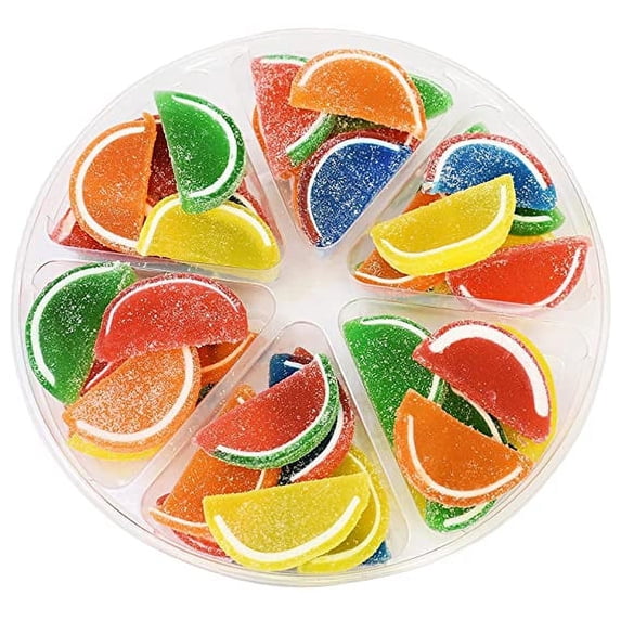 Sarah's Candy Factory Assorted Fruit Slice Candy Gift in Tray, 2 Lbs