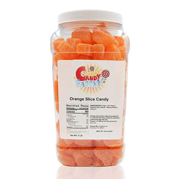 Sarah's Candy Factory Orange Slice Candy (5 Lbs in Jar)
