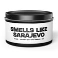 thumbnail image 1 of Sarajevo Bosnia Tin Candle Gifts Home Office Decor Vanilla Coffee Scented, 1 of 5
