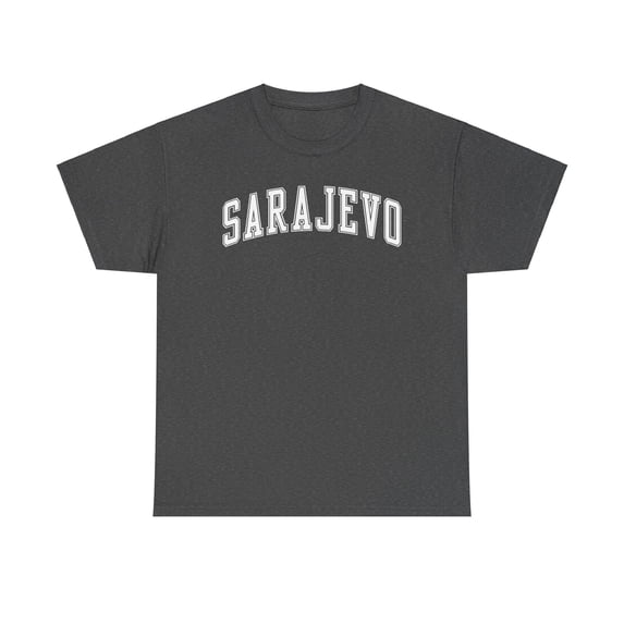 Sarajevo Shirt Gifts Tshirt Crew Neck Short Sleeve