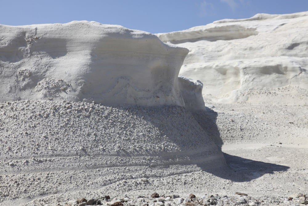 Sarakiniko white tuff formations Milos Greece Canvas Art - Richard RoscoeStocktrek Images (18 x 12)