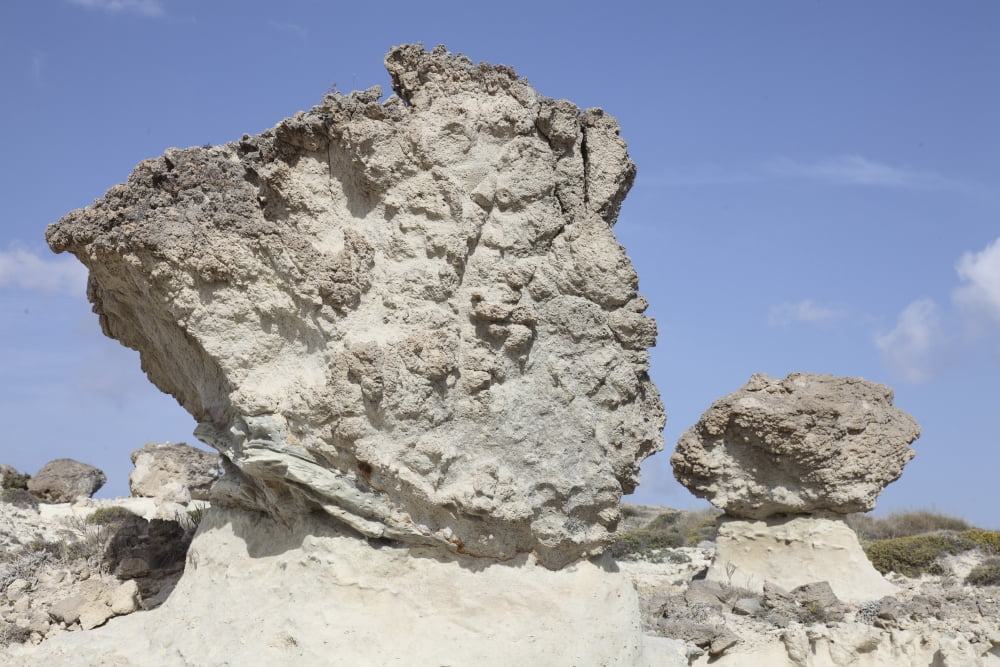 Sarakiniko white tuff formations Milos Greece Canvas Art - Richard RoscoeStocktrek Images (18 x 12)