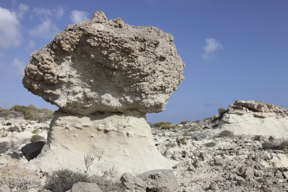 Sarakiniko white tuff formations Milos Greece Canvas Art - Richard RoscoeStocktrek Images (35 x 23)