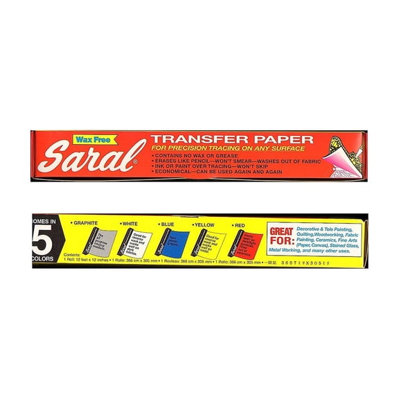 Saral Transfer Paper, 12" x 12 ft. Roll, Yellow