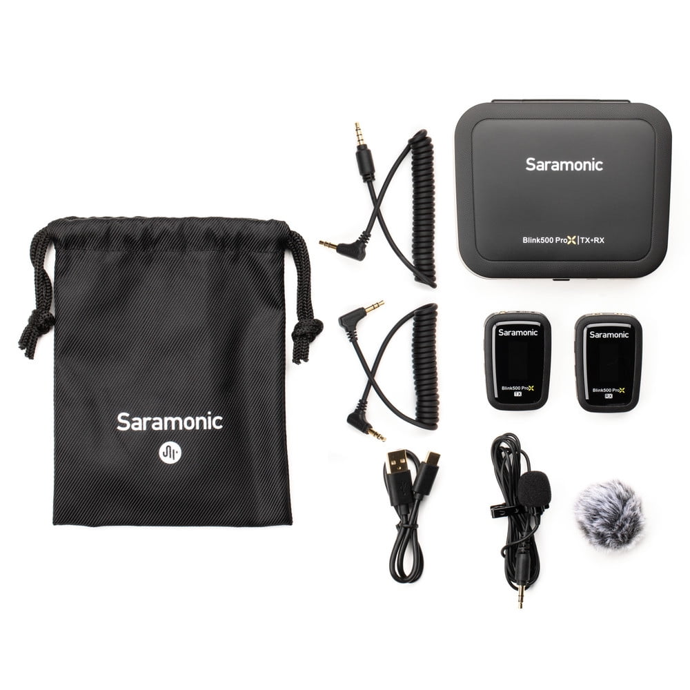 Saramonic Blink 500 ProX B1 Compact Wireless 2.4GHz Clip-On Microphone System with Lavalier