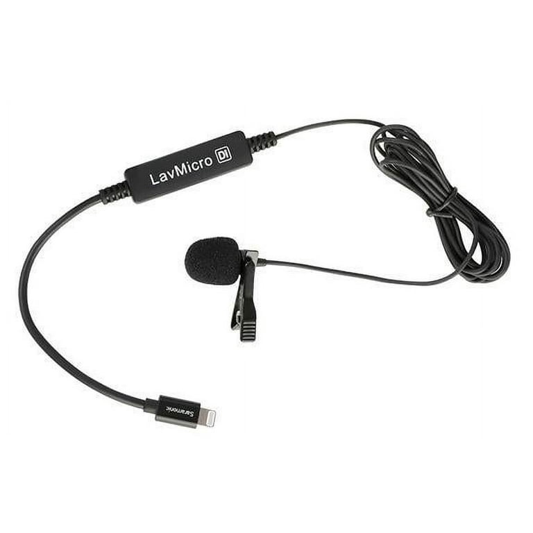 Lavalier microphone with Apple Lightning connector for iPhone