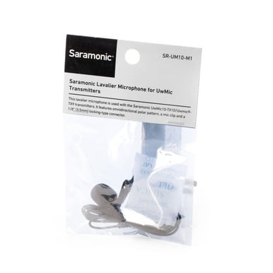 Saramonic SR-UM10-M1 Replacement Lavalier Mic with Locking 3.5mm TRS Male for Saramonic Wireless Transmitters