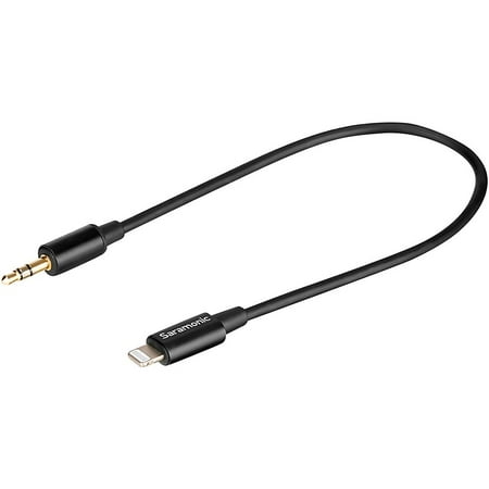 Saramonic 3.5mm TRS Male to Apple Lightning Connector Microphone & Audio Adapter Cable 9" (22.86cm) (SR-C2000)