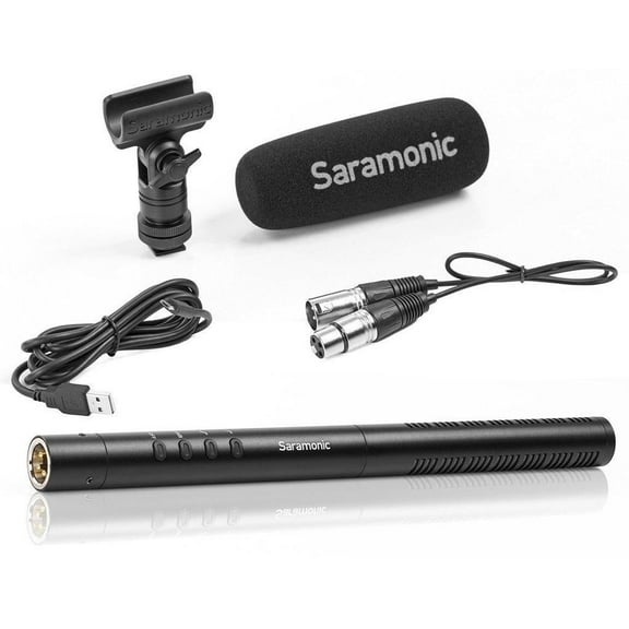 Saramonic SR-TM1 11" Super-Cardioid Broadcast XLR Shotgun Condenser Microphone