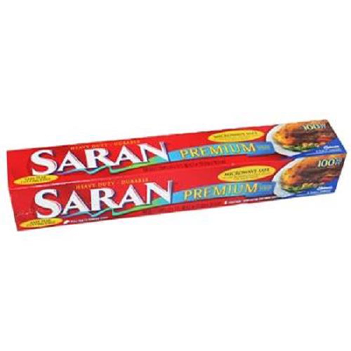 Saran Premium Plastic Wrap, Clear, 100