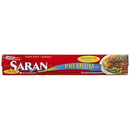 Saran Premium Plastic Wrap, 100 Sq Ft