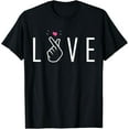 thumbnail image 1 of Saranghae K-Pop Finger Heart T-Shirt, 1 of 4