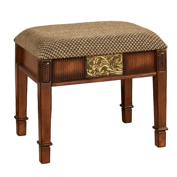 Sarantino Vanity Bench Natural Cherry