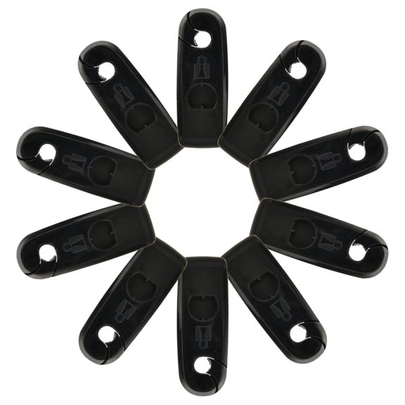 Sarapandan 10-Pack Anti-Theft Shop Locks for Enhanced Safety Black EAS Cargo Security Hooks