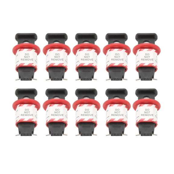 Sarapandan 10PCS Pin Circuit Breaker Switch Handle Locks for Power Isolation Miniature Electrical Safety Lockout Kit Sarapandan