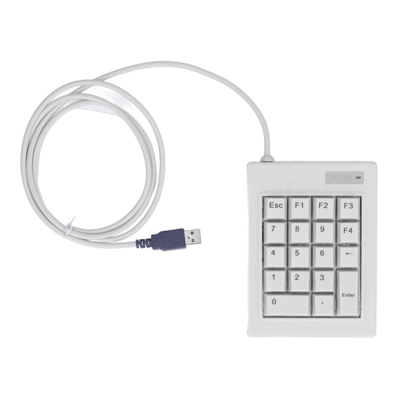 Sarapandan 18-Key USB Keyboard for Laptop/Desktop, Anti-Skid Design, Perfect for PC Use Waterproof Linear Switch Numeric Keypad