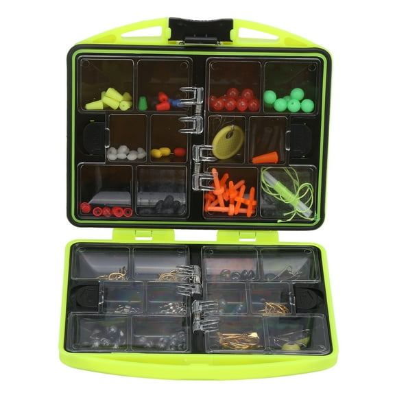 Sarapandan 182Pcs Carp Fishing Small Holster Fishing Gear Set Multi Functional Suit Fishing Accessory