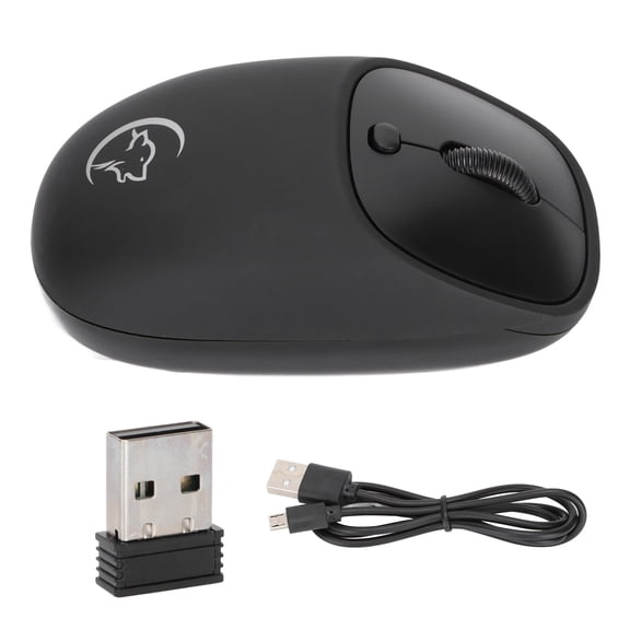 Sarapandan 3-Speed DPI, Silent Design for Office & Gaming, Black 2.4G Wireless Ergonomic Gaming Mouse