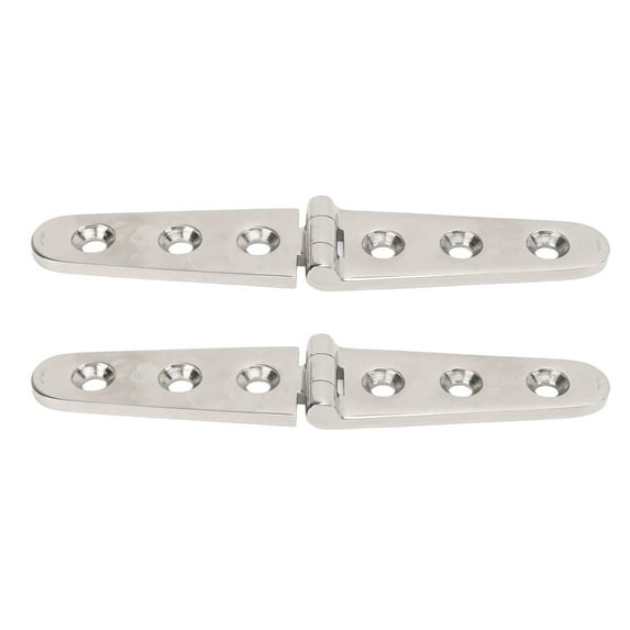Sarapandan 316 Stainless Steel Heavy-Duty Hinge with Holes for Marine Use - 152x30mm, Ideal for Boat, Door, Gate, Shed, Barn