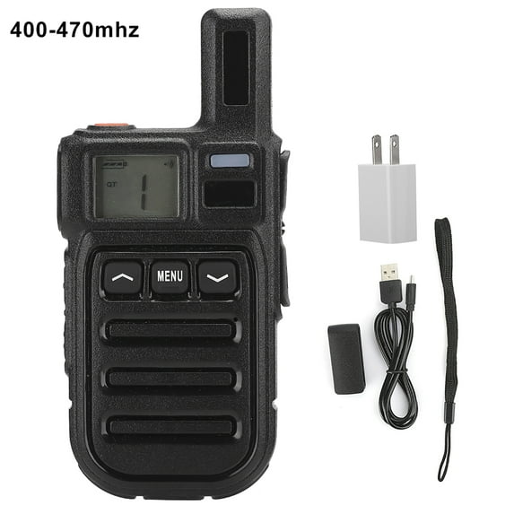 Sarapandan 3W Mini Handheld Walkie Talkie Hand Tuning CT/DC Vibration Two Way Radio (US 100-240V)PMR446 Sarapandan