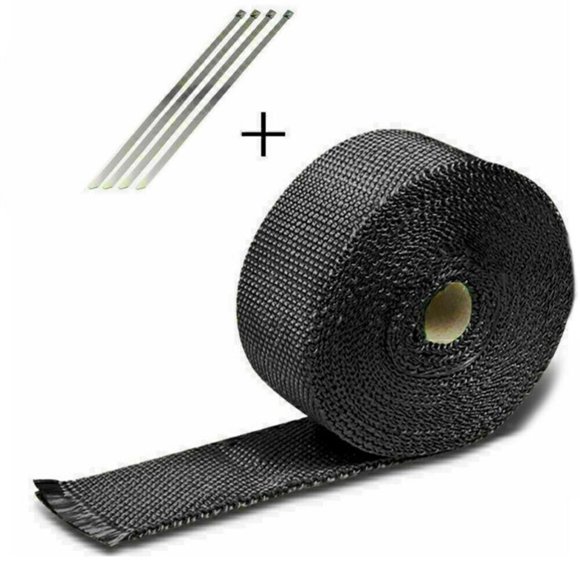 5M Heat Insulation Wrap for Motorcycle Pipes, Durable & Practical High-Temperature Resistant Exhaust Tape