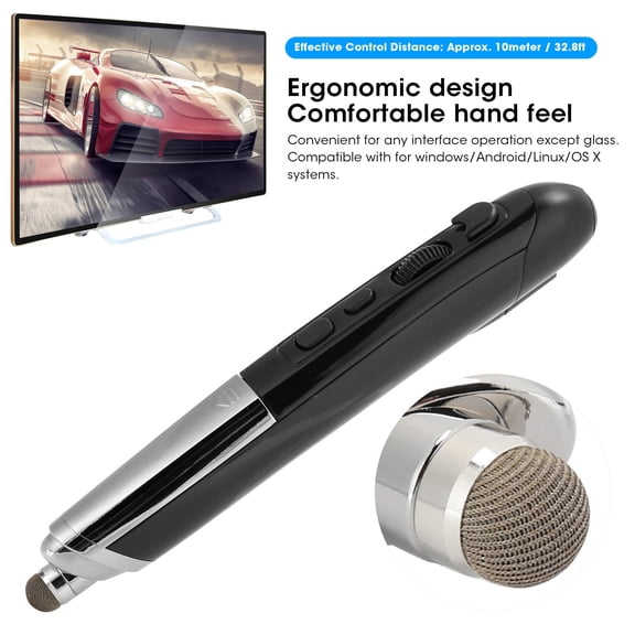 Sarapandan 6-Button 2.4GHz Optical for PC & Smart TV Compatibility Universal Wireless Stylus Mouse