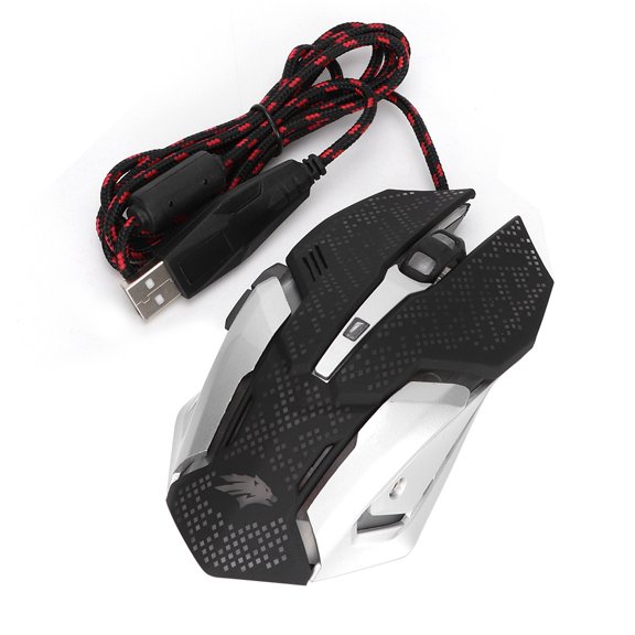 Sarapandan 6-Button Optical PC E-Sports Tool for Enhanced Control Backlit USB Wired Gaming Mouse