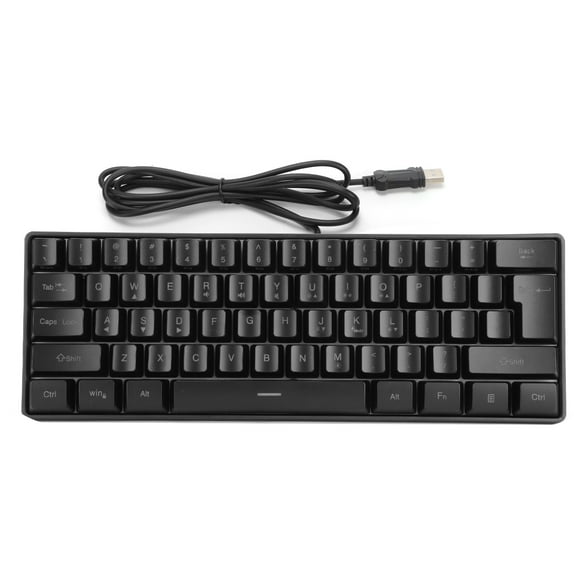Sarapandan 61-Key Fn Shortcuts, 5-Level Brightness, USB Wired, Dynamic LED Backlight RGB Mechanical Gaming Keyboard