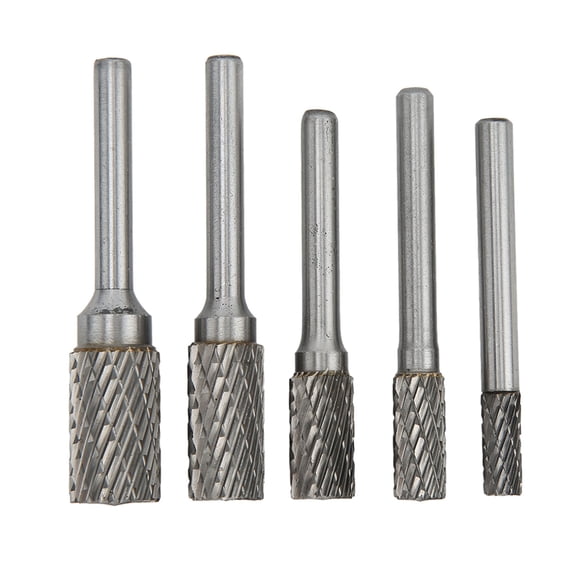 Sarapandan 6mm Shank Double Cut Carbide Burr Set for Metal & Wood Engraving, Jewelry Making, Surface Grinding