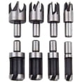 thumbnail image 1 of Professional Wood Plug Cutter Set, Straight and Tapered Cutting Tool, Carbon Steel, Electric Drill Compatibility, Perfect For Woodworking DIY, Ensures An Excellent Finish On Every, 1 of 5