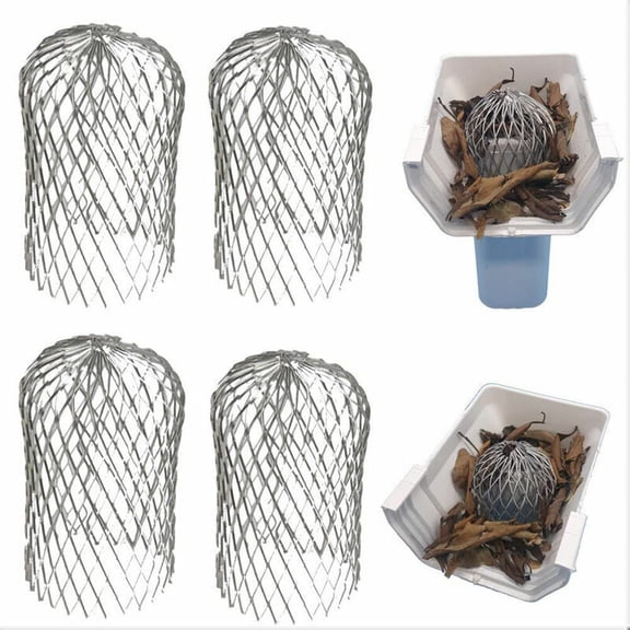 Sarapandan Aluminum Gutter Filters Gutter Protection Gutter Metal Gutter Guards Leaf Protection for House, Eaves, Ditch, Sewer 4 Pieces