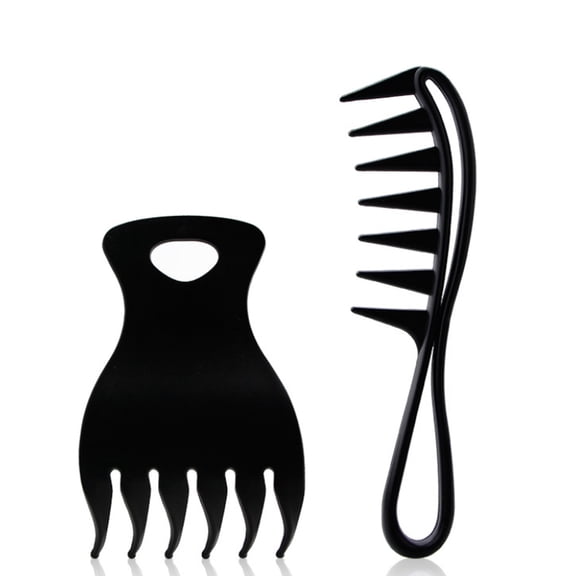 Sarapandan Black Wide Teeth Set Oil Headcomb Beauty Comb