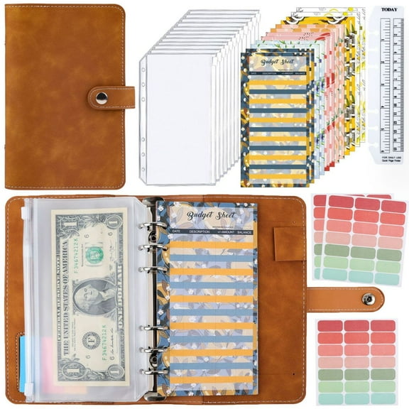 Sarapandan Budget Planner, Household Book A6 Planner Cash Envelopes Envelope Method Sarapandan