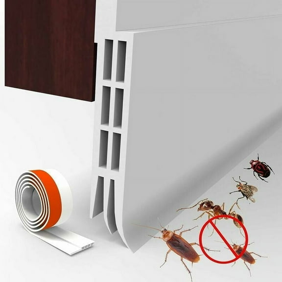 Sarapandan Cold insulating door draft excluder - Sealing strip - Entrance door draft excluder - Acoustic insulating adhesive strip - Against light, air, noise, insects Sarapandan