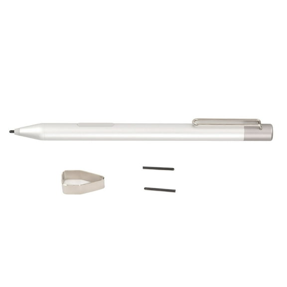 Sarapandan Compatible with Surface Pro 3-6 & Go, Ideal for Books & Studio Work Silver Capacitive Stylus Pen for Tablet & Laptop