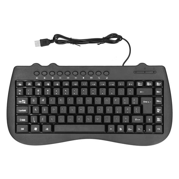 Sarapandan Durable Plastic Design for Longevity & Comfortable Typing Experience Ergonomic 87-Key USB Keyboard